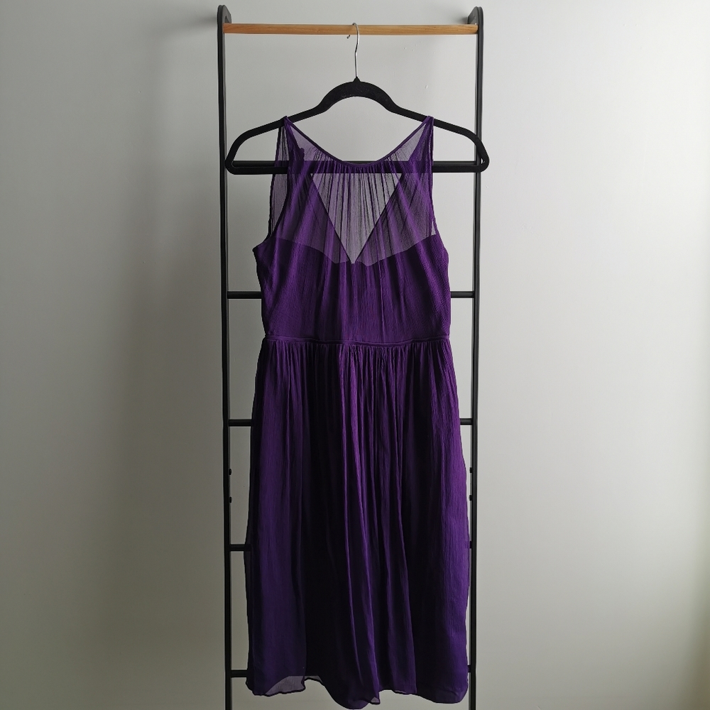 Jcrew Aubergine Dress with pockets SZ 4